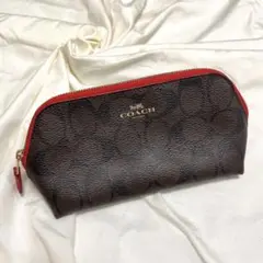 美品　コーチ COACH シグネチャーコスメティックポーチ F53385