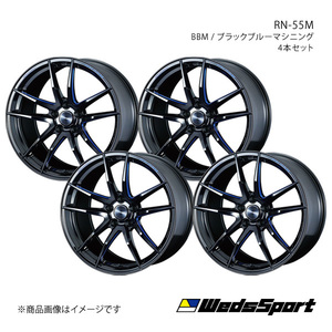 WedsSport/RN-55M ランサーエボリューション10 CZ4A アルミホイール4本セット【19×8.5J 5-114.3 INSET38 BBM】0073554×4