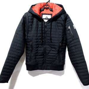 特価/未使用【サイズ=M(レディス)】Reebok/Padded jacket/リーボック/レディス/細身中綿/パデットジャケット/胸囲81~85cm/black×orange