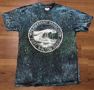 USA製★PERMANENT VACATION サーフ系Tシャツ Lサイズ★ビッグウェーブ 海 Fort Walton Beach