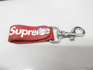  1000円スタート シュプリーム Supreme Leather Key Loop Red レザー キー ループ 赤 