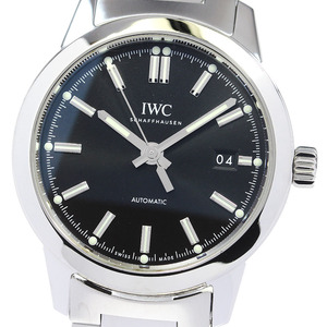 IWC SCHAFFHAUSEN IW357002 インヂュニア デイト 自動巻き メンズ 良品 保証書付き_823419