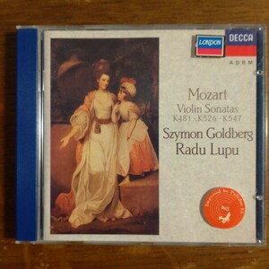 CD Mozart Violin Sonatas K481-K526-K547 Szymon Goldberg Radu Lupu