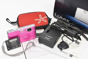 1円～ Panasonic パナソニック LUMIX デジタルカメラ デジカメ DMC-FP1 充電器 元箱付 ピンク 【動作確認済】 (1029S 0116M11)