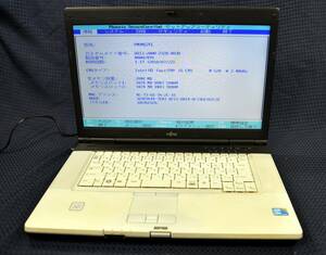 起動確認のみ(ジャンク扱い) 富士通 E780/A CPU:i5-M520 RAM:2G HDD:無し (管:KP280