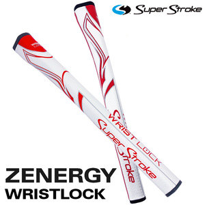 (日本正規品) スーパーストローク パター用ゴルフグリップ ゼナジー リストロック ZENERGY WRIST LOCK パターグリップ ホワイトレッド