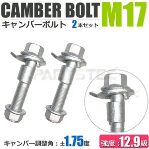 キャンバーボルト 17mm 2本 ヴォクシー ZRR70 フロント キャンバー調整 ±1.75度 M17 強度12.9 /20-173x2