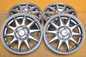 240516501147210　ABELIA　SPORT　13×4.00B　+43　4穴　PCD100　ハブ径67mm　テーパー　4本セット