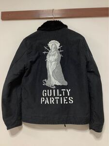 き1576 WACKO MARIA THE GUILTY PARTIES ワコマリア N-1 デッキジャケット ブラック M ストリート 日本製