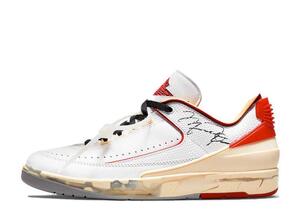 Off-White Nike Air Jordan 2 Low "White and Varsity Red" 27.5cm DJ4375-106