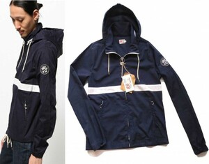 JOURNAL STANDARD別注 M.NII エムニーイ TEAM RIDER 65/35 WIND BREAKER ウインドブレーカーS マウンテン パーカー ボーダー エムニーNAVY