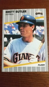 FLEER 1989年 324 BRETT BUTLER サンフランシスコ・ジャイアンツ