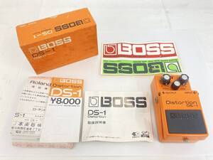 【IE110】(O) BOSS ボス Distortion ディストーション DS-1 ギター用エフェクター 取扱説明書 箱付き 通電動作未確認 ジャンク 中古現状品