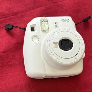 （動作確認済み・フィルム残あり）INSTAX mini 8プラス 富士フイルム インスタントカメラ チェキ ホワイト サービス終了品 