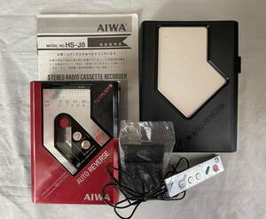 ＡＩＷＡ　アイワ　ＨＳーＪ８　ステレオラジオカセットレコーダ　カセットボーイ　カセットプレーヤー　リモコン、ケース他　ジャンク品