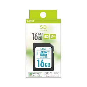 新品 LAZOS U1 Class10 SDHCカード 16GB