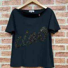 STUDIO PICONE ピッコーネ スパンコールTシャツ 黒