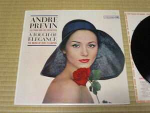 ANDRE PREVIN アンドレ・プレヴィン A TOUCH OF ELEGANCE THE MUSIC OF DUKE ELLINGTON 米 LP 6Eye ラベル CL 1649 モノ MONO 