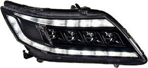 ヘッドライトアセンブリ Crider 2013-2018 用 LED DRL LED レンズロービーム LED シーケンシャルウインカー LED レンズハイビーム