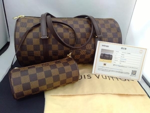 [鑑定書付]　LOUIS VUITTON　ダミエ パピヨン　DU1097 バッグ 店舗受取可