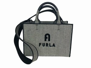 FURLA / フルラ 2WAYバッグ スクエアトート ショルダーバッグ レディース グレー