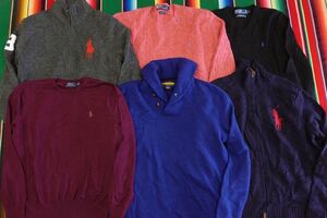 PICK-KNT99 ラルフローレン Ralph Lauren ニットセーター デザインMIX ビッグポニー￥1～ビンテージUSA古着卸セット業者まとめ売り