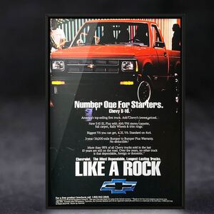 USA 当時物 Chevy S-10 広告 /カタログ シェビー シボレー ピックアップ C10 C1500 タホ トラック 中古 旧車 車 マフラー ホイール パーツ