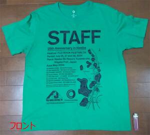 ▼FUJI ROCK FESTIVAL Tシャツ 25th ANNIVERSARY NAEBA STAFF 非売品 フジロック 野外音楽 イベント 前夜祭 アウトドア 祭