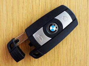 即決 即納 新品 BMW ロゴ付き ブランクキー イモビ対応 キー カバー 鉄芯付き E70 E89 E82 E90 E92 E60 E65 F01 F02 F04 1/3/5/7 X5 Z4