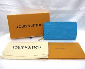 新品☆【日本限定 ジッピーウォレット】M81543　エピ　LOUIS VUITTON　ターコイズ　ルイ・ヴィトン