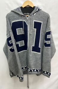 20241016【X-LARGE】エクストララージ ZIP UP HOODED KNIT ジップアップフーディーニット パーカー ウール 101241021014 XL