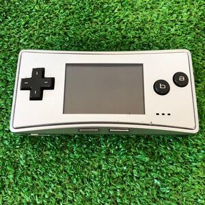 390 任天堂　NINTENDO ニンテンドーゲームボーイミクロ GAME BOY micro シルバー本体、PAC-MANカセット付き　送:60