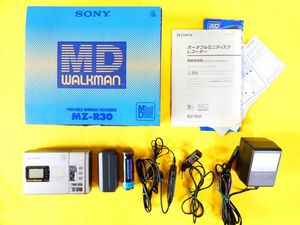 S) (GGB-33) SONY ソニー MD WALKMAN ポータブルMDレコーダー MZ-R30 音響機器 オーディオ ※現状/動作OK！ @60 (11)