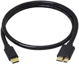 microb typec ケーブル、Type-C Micro USBケーブルHDD/SSD データ ケーブル オス,USB C t