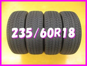 ◆送料無料 C2s◆　7-8分山　スタッドレス　235/60R18　107Q　ブリヂストン　BLIZZAK DM-V3　冬４本　※2019年製