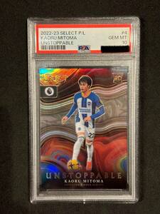 【PSA10】2022-23 Panini Select Premier League Soccer 三笘薫 UNSTOPPABLE