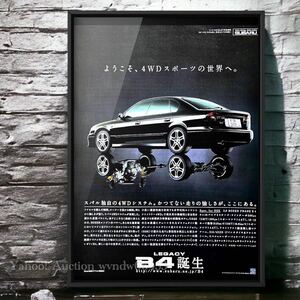 当時物!! スバル レガシィ B4 広告/ ホイール Legacy Subaru カタログ カスタム マフラー Sti 車高調 エアロ BH BE BH5 BE5 mk3 3rd gen