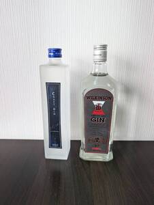 [未開封/未使用/おまとめ] CRAFT GIN UTAGAWA/クラフト ジン 歌川 40％ 500ml//WILKINSON ウィルキンソン 37％ 720ml スピリッツ 同梱可