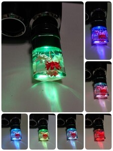 【水中花マニア必見】水中花USBイルミ　7色LED グラデーション　（ショートタイプ）／ デコトラ　限定　レトロ　レア　希少　旧車　☆☆