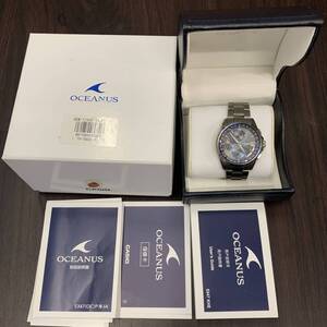 CASIO カシオOCEANUS オシアナスOCW-T2600-1AJFブラック文字盤　ソーラー電波　中古美品