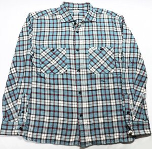 THE FLAT HEAD (フラットヘッド) WIDE SPREAD CHECK NEL L/S / ワイドスプレッド チェックネルシャツ F-SNO-104L/L 美品 size 46