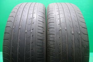 L1597-21 送料無料 215/60R17 サマータイヤ 夏 2本セット YOKOHAMA BluEarth-RV RV03 7分山 2021年製 パンクチェック済