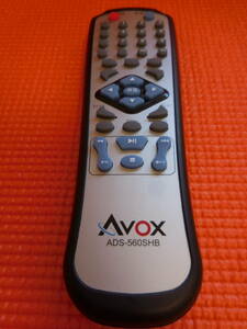 ★【中古良品】ＡＶＯＸ ＤＶＤプレーヤー用リモコン：ＡＤＳ－５６０ＳＨＢ★