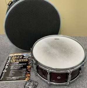 120 　中古品　パール Master Studio BIRCH SHELL スネアドラム REMO コーテッドアンバサダーヘッド　打楽器