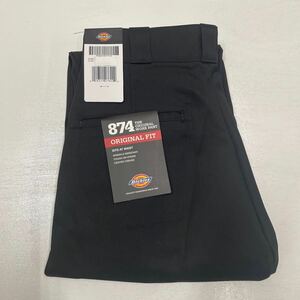 W34x29 黒 新品 874 ディッキーズ DICKIES オリジナル 874 USA MODEL ワークパンツ 3