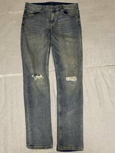 ★CHEAPMONDAY チープマンデイ★ダメージスキニージーンズTightSky　32/32 USED