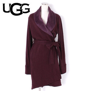 UGG Duffield Ii Wrap Robe ショールカラーローブ sizeS パープル 1095613 アグ ルームウエア ガウン