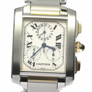 カルティエ CARTIER W51004Q4 タンクフランセーズ クロノリフレックス クォーツ メンズ _801731