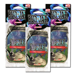 バドジャー エアフレッシュナー 3枚セット BUD JAR AirFreshener (SPACE COWBOY) 芳香剤 車 部屋 吊り下げ USA アメリカ