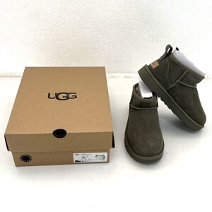 【新品未使用】UGG アグ 1116109 MSG US 5W 22cm モスグリーン レディース 冬 クラシック ウルトラ ミニ ムートン ショートブーツ もこもこ